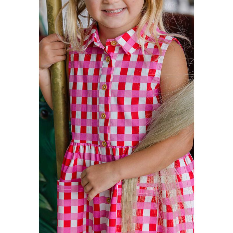 Milky Lollipop Check Dress image number 3